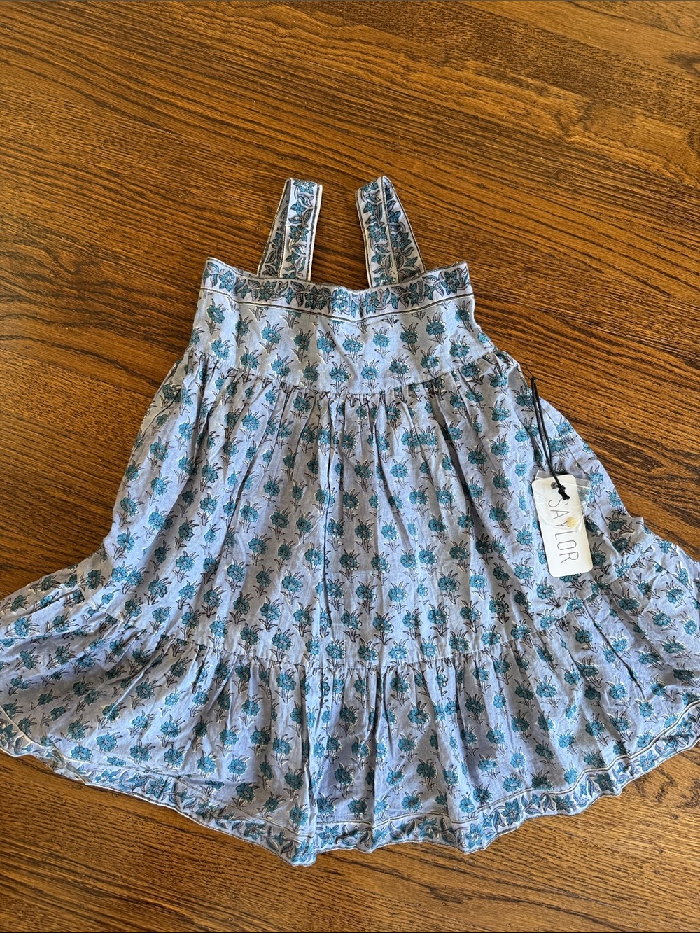 SAYLOR Girls Blue Floral Sundress